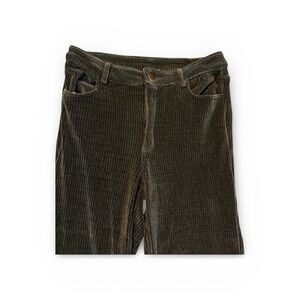 Green Corduroy Women's Pants